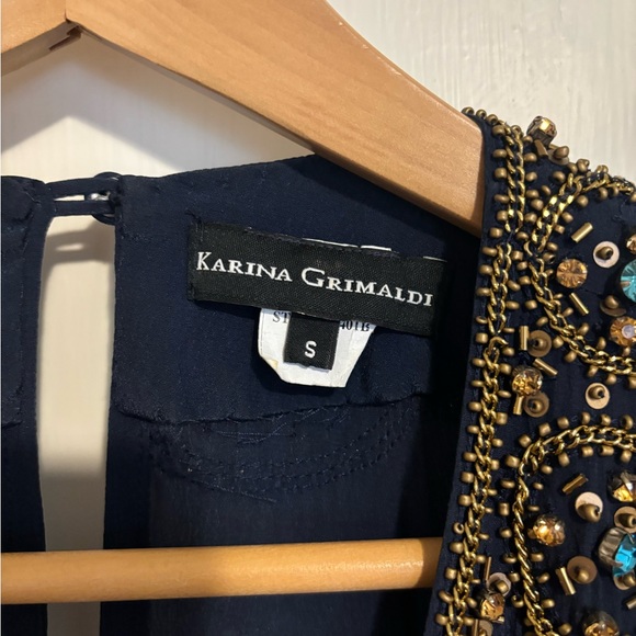 Karina Grimaldi blue jumpsuit - Picture 3 of 6